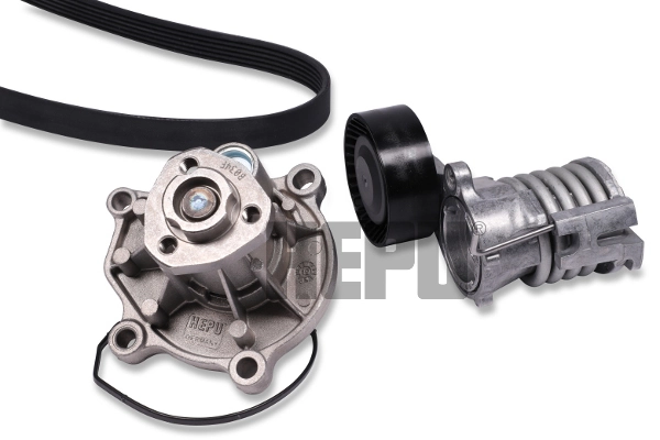 Water Pump + V-ribbed Belt Kit