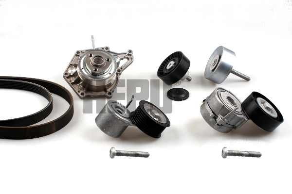 Water Pump + V-ribbed Belt Kit