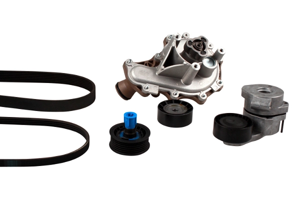 Water Pump + V-ribbed Belt Kit