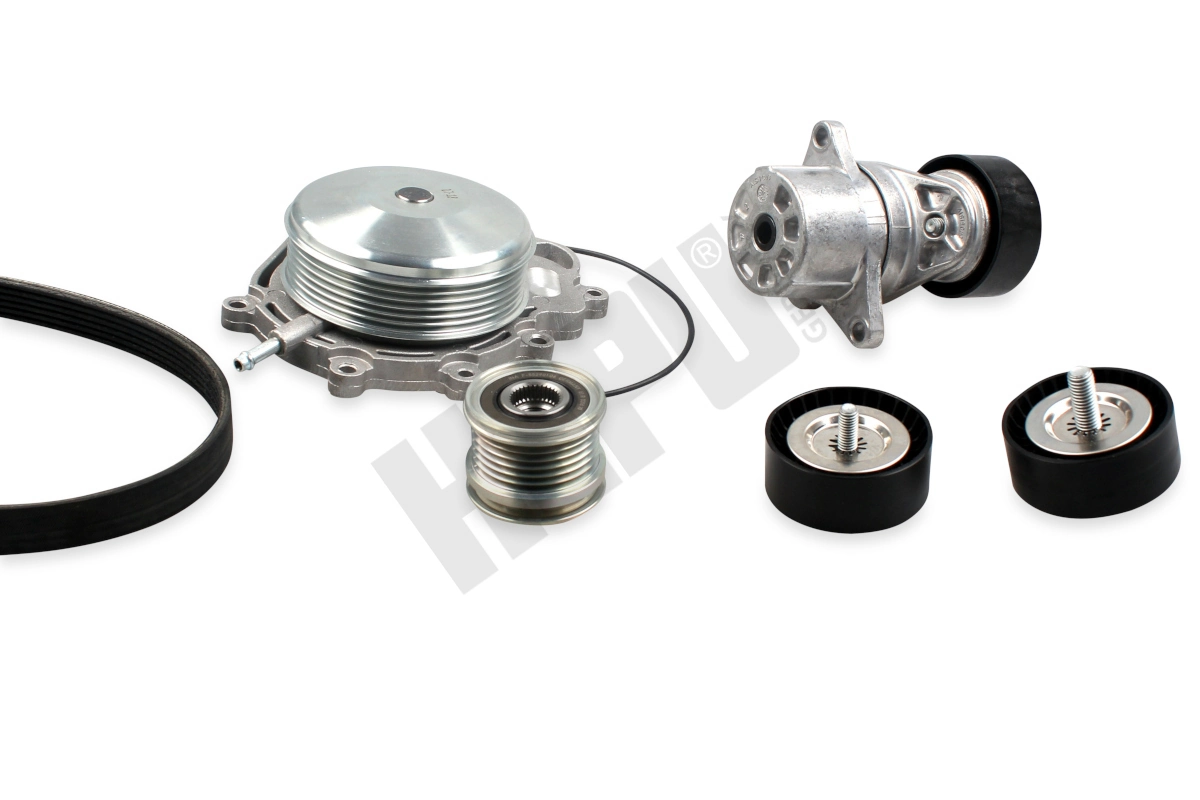 Water Pump + V-ribbed Belt Kit
