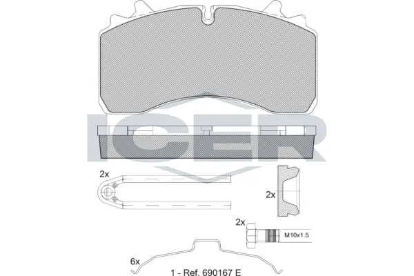 Brake Pad Set, disc brake