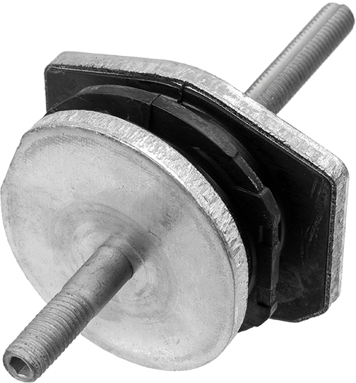 Mounting, leaf spring