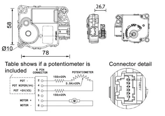 Actuator, blending flap