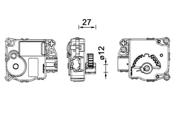 Actuator, blending flap
