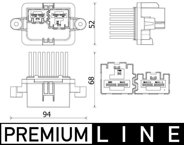 Regulator, interior blower