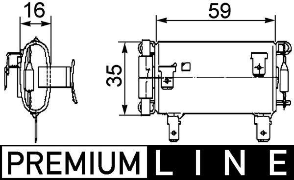 Resistor, interior blower