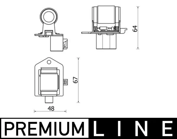Resistor, interior blower