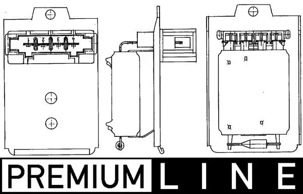 Resistor, interior blower
