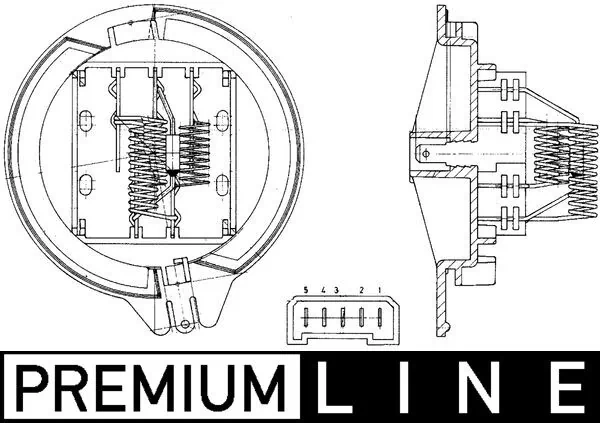 Resistor, interior blower
