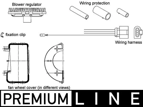 Regulator, interior blower