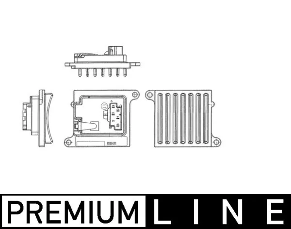 Resistor, interior blower