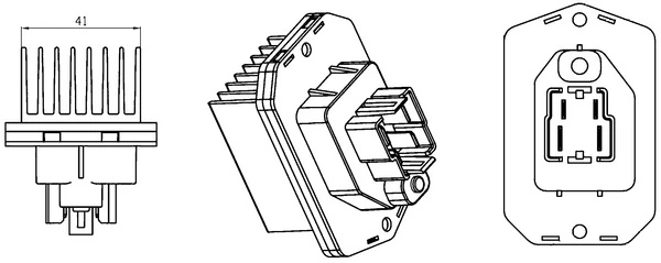 Regulator, interior blower