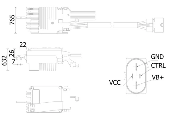 Regulator, interior blower