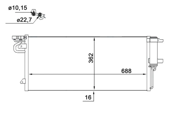 Condenser, air conditioning
