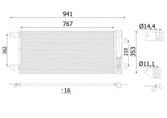 Condenser, air conditioning