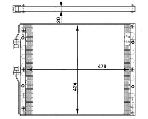 Condenser, air conditioning