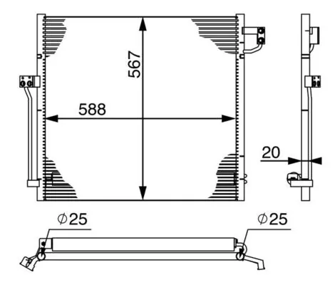 Condenser, air conditioning