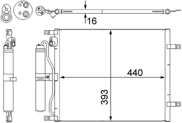 Condenser, air conditioning
