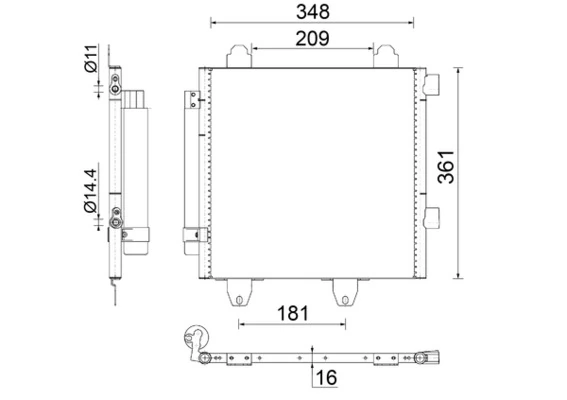 Condenser, air conditioning