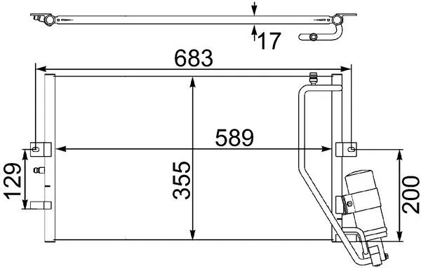 Condenser, air conditioning