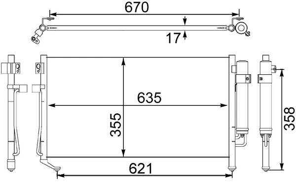 Condenser, air conditioning