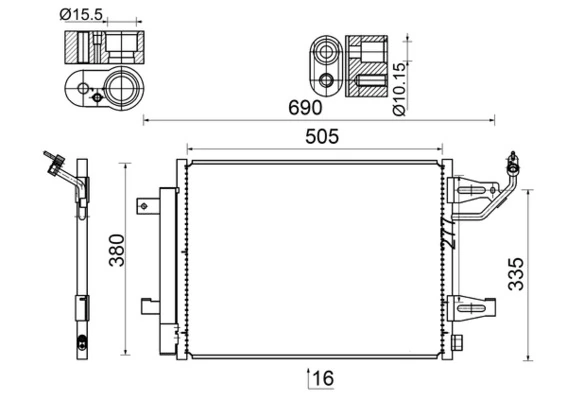 Condenser, air conditioning