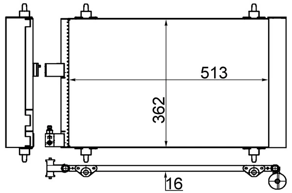 Condenser, air conditioning