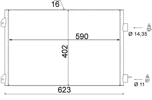 Condenser, air conditioning