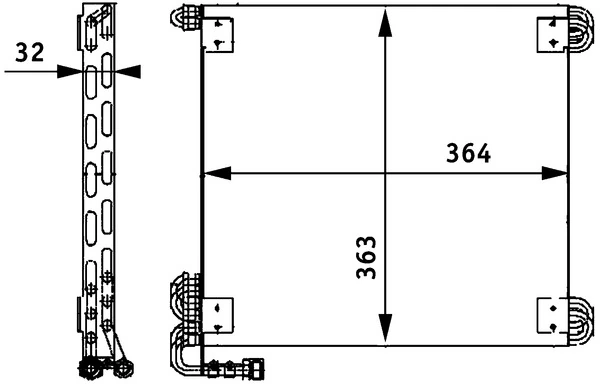Condenser, air conditioning