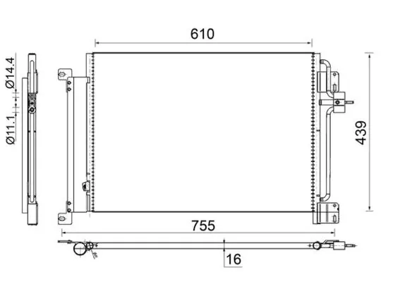 Condenser, air conditioning