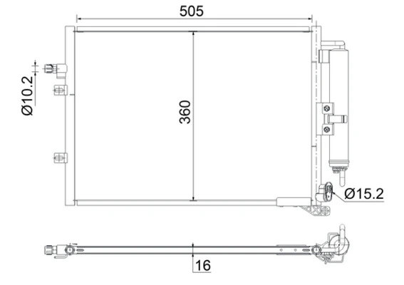Condenser, air conditioning