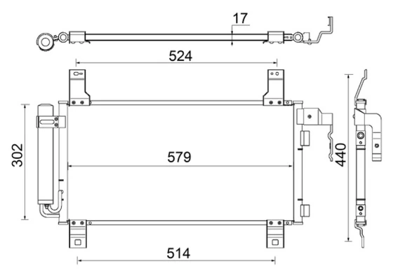 Condenser, air conditioning