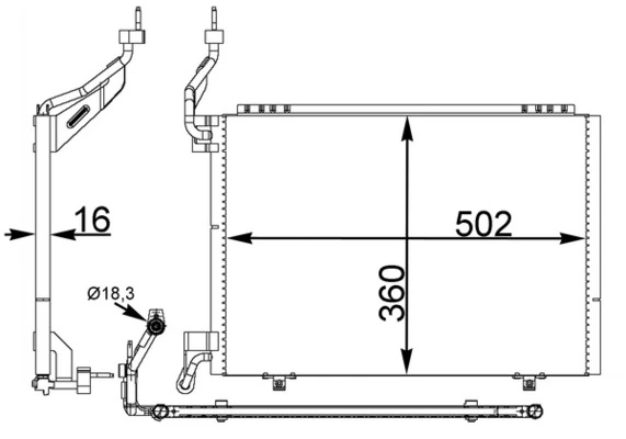 Condenser, air conditioning