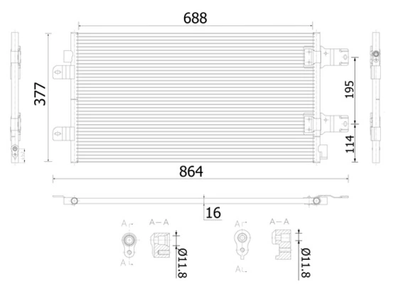 Condenser, air conditioning