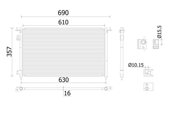 Condenser, air conditioning