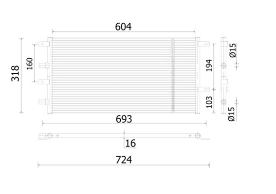 Condenser, air conditioning