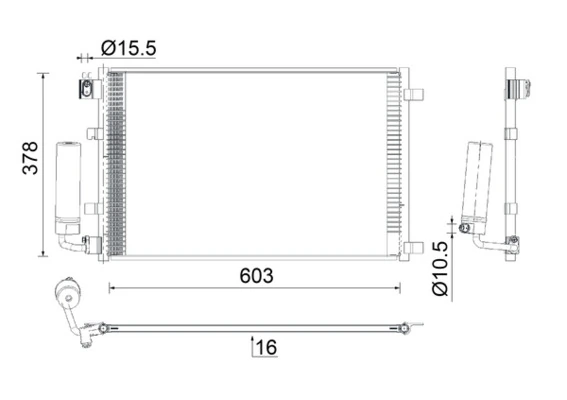 Condenser, air conditioning