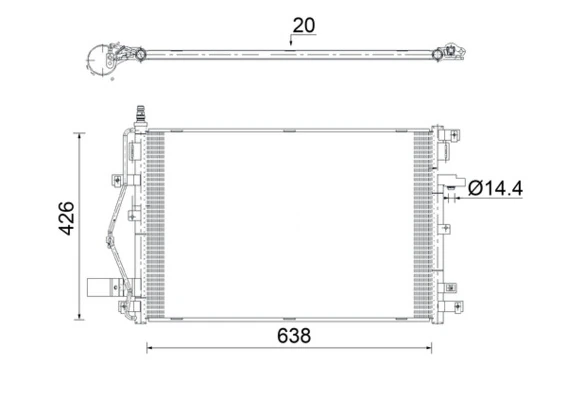 Condenser, air conditioning