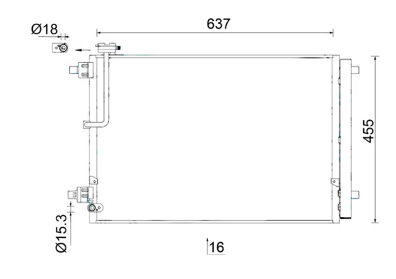 Condenser, air conditioning