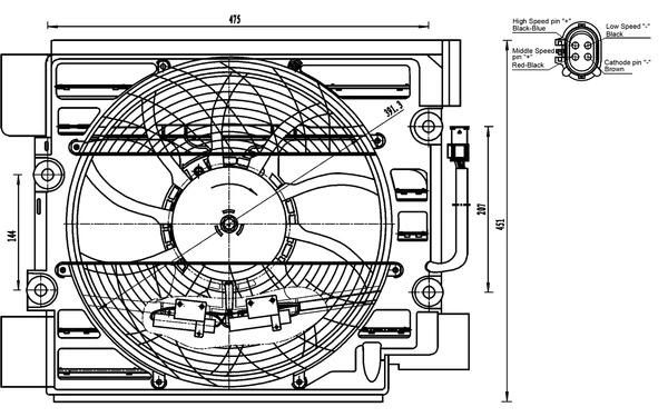 Fan, air conditioning condenser
