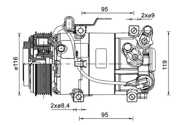 Compressor, air conditioning