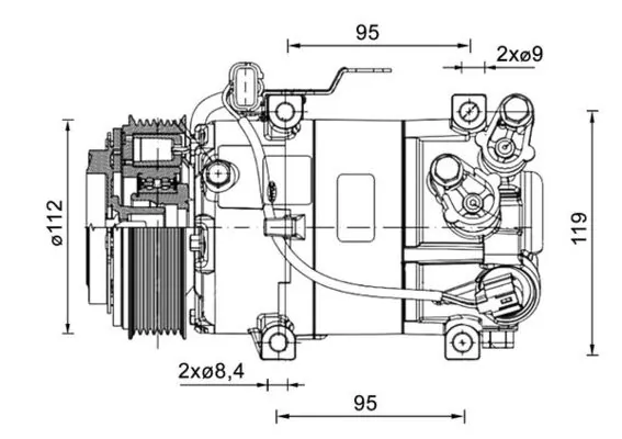 Compressor, air conditioning