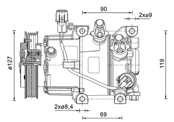 Compressor, air conditioning