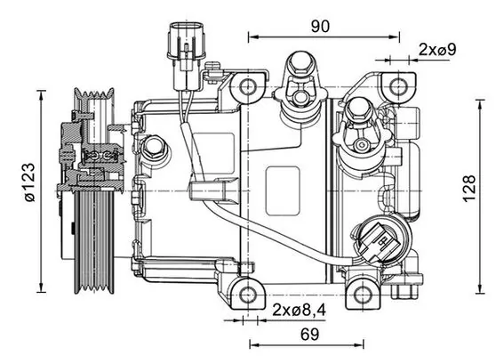 Compressor, air conditioning