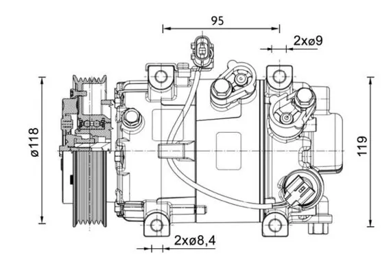 Compressor, air conditioning