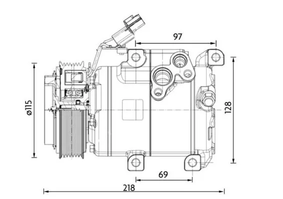 Compressor, air conditioning