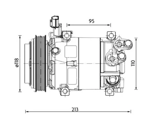 Compressor, air conditioning