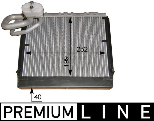 Evaporator, air conditioning