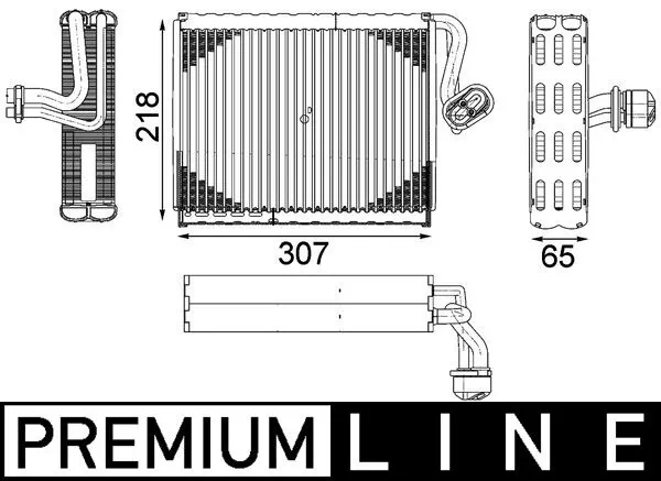 Evaporator, air conditioning