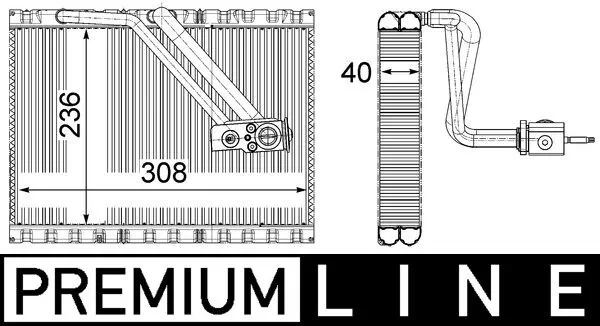 Evaporator, air conditioning